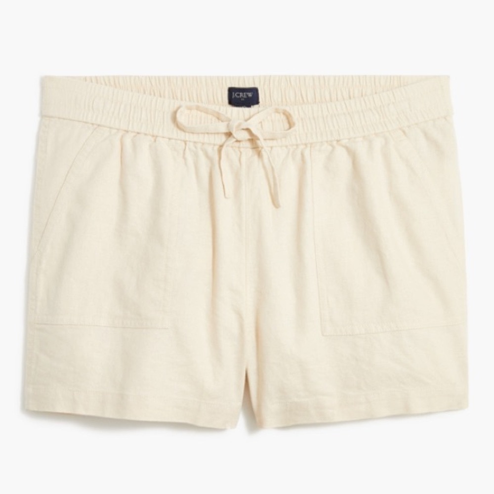 J. Crew Linen-Blend Drawstring Shorts - Picture 8 of 9